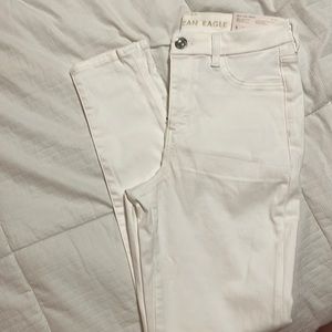 NWT American Eagle AE Next Level Curvy High Rise Jegging White Size 8
